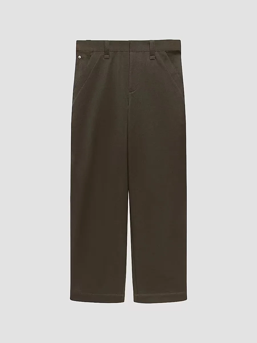 Cotton Twill Relaxed-Fit Chino Pants
