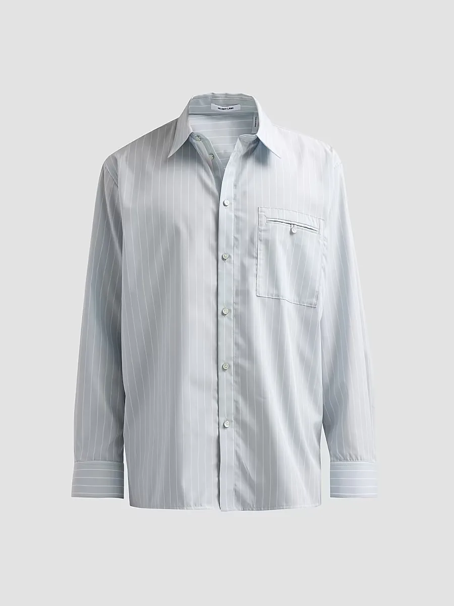Striped Cotton Poplin-Blend Relaxed-Fit Shirt by Helmut Lang
