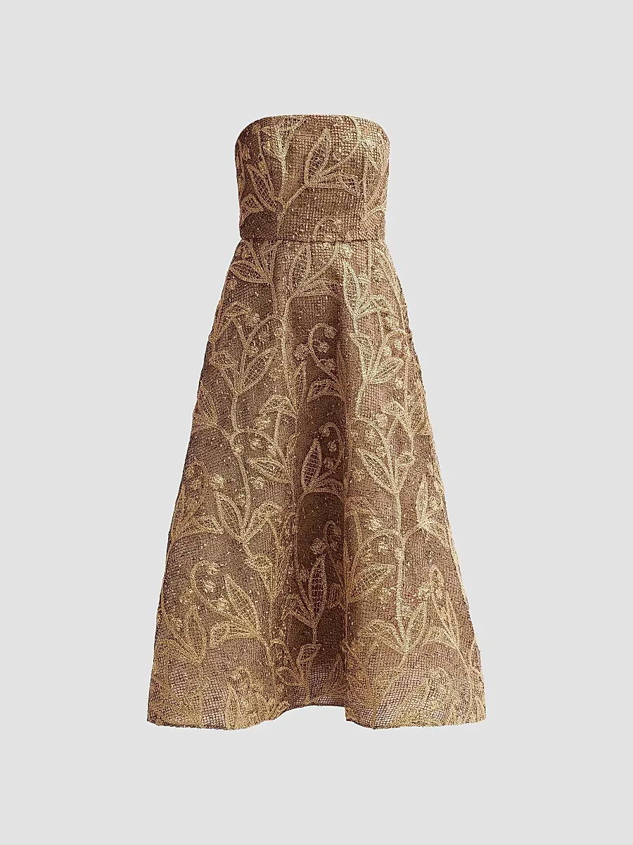 Petunia Embroidered Lace Dress