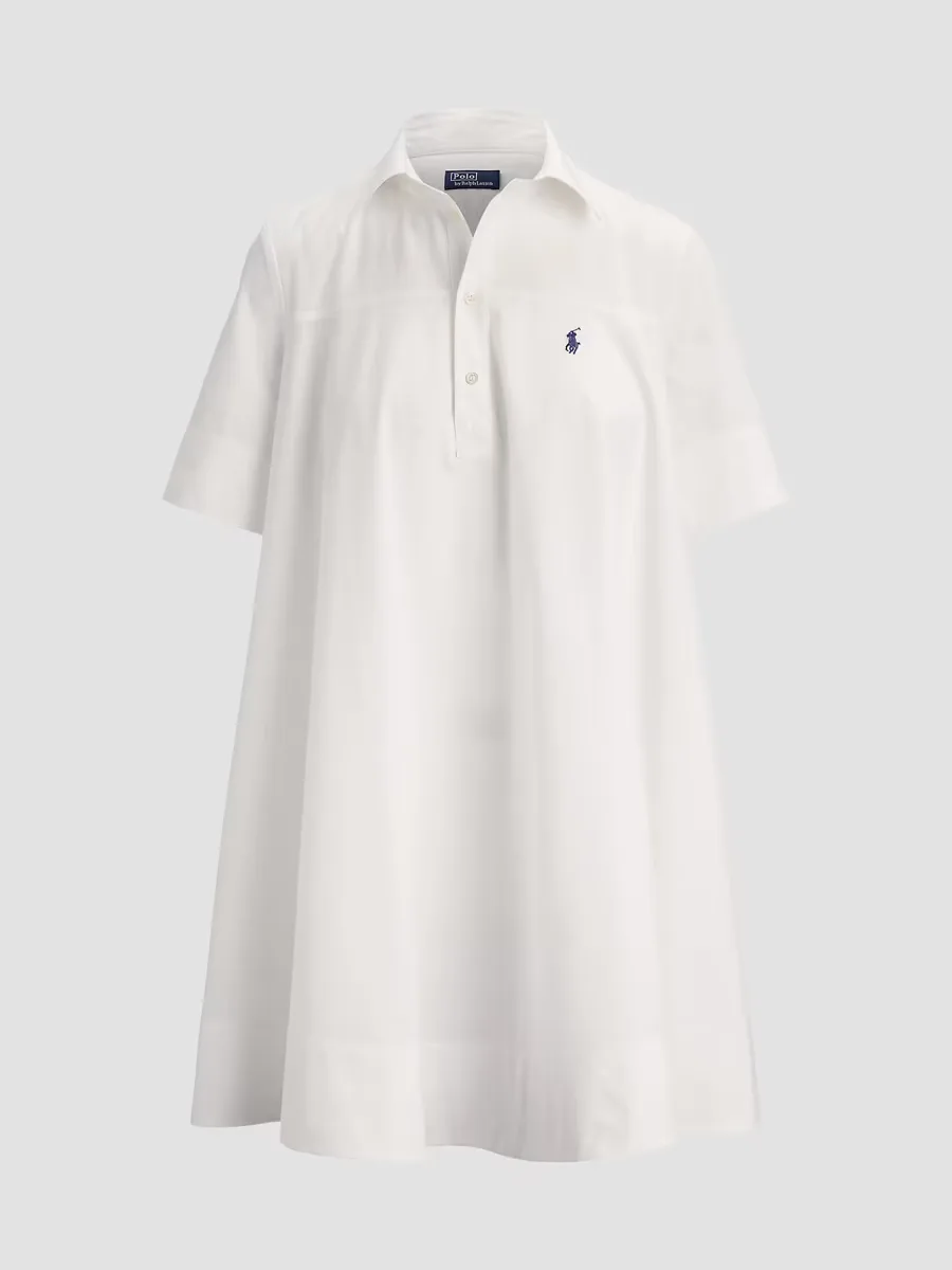 Cotton A-Line Mini Shirtdress by Polo Ralph Lauren