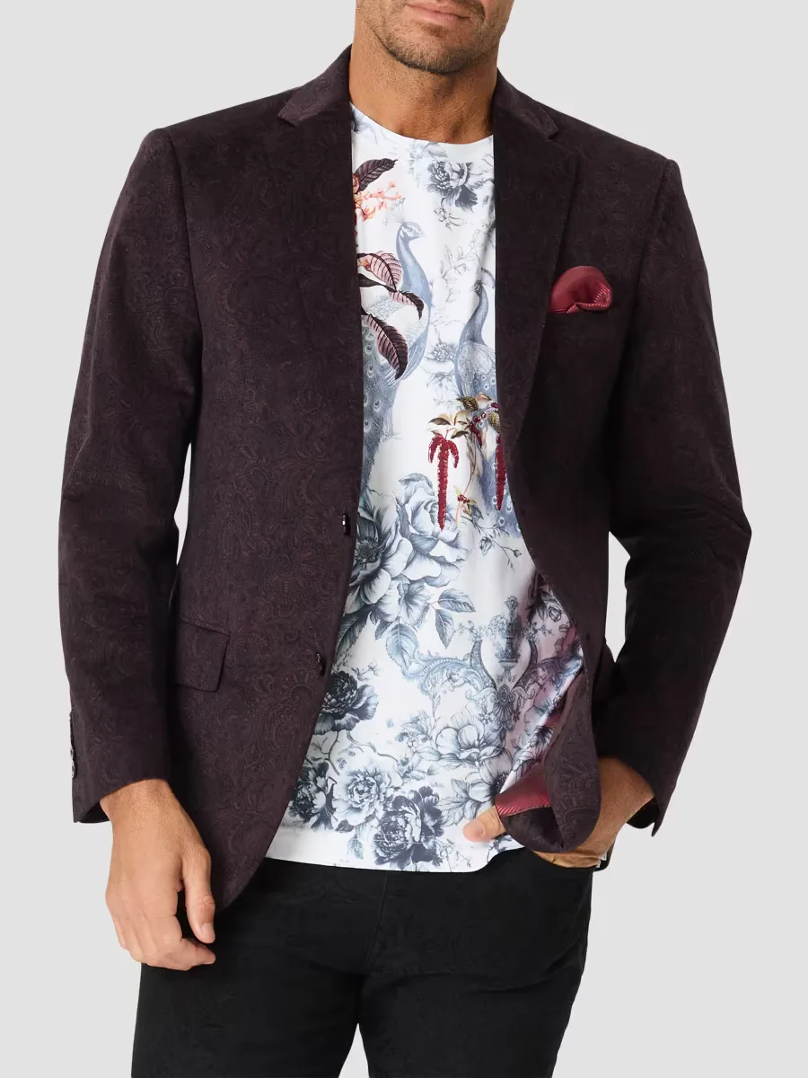 Larrick Paisley Velvet Sport Coat by Robert Graham