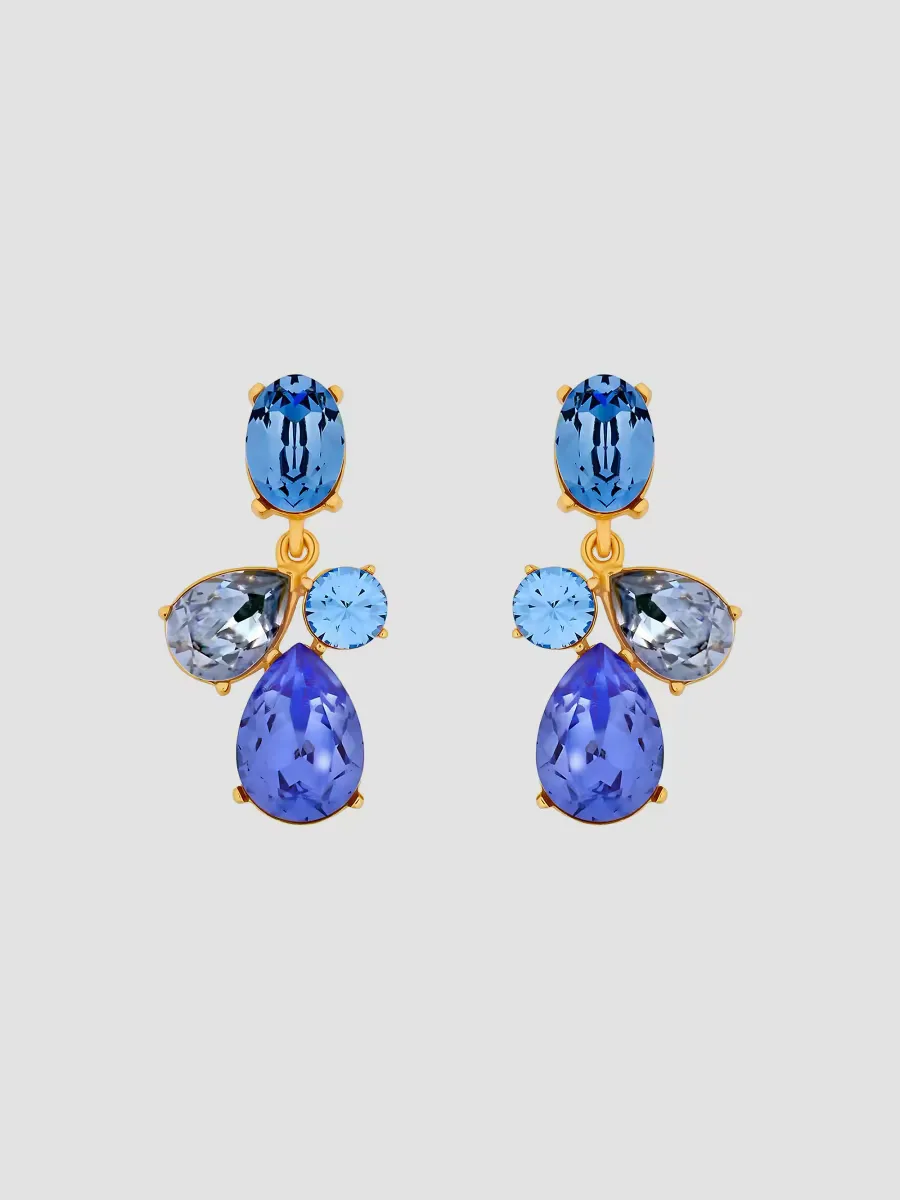 Candy Drop 24K-Gold-Plated & Glass Crystal Earrings