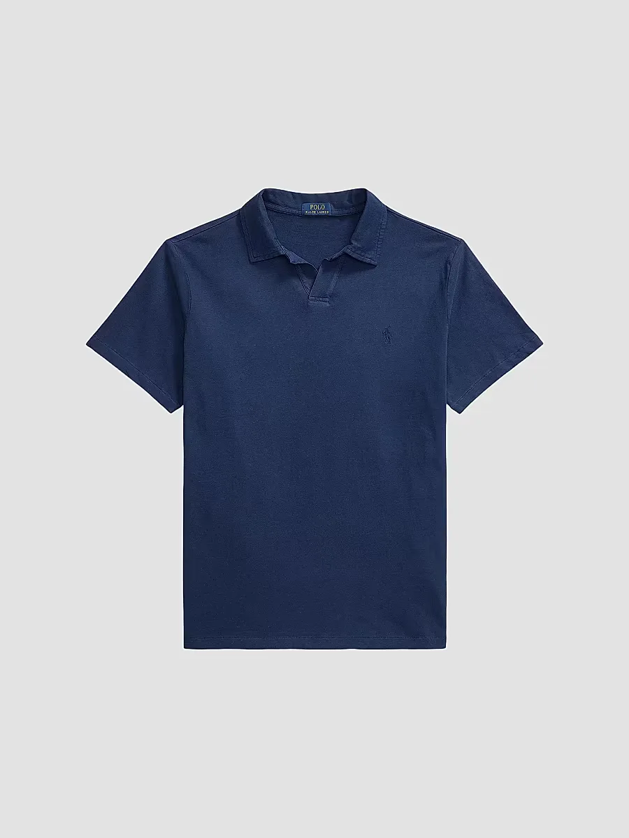 Logo Cotton-Linen Jersey Polo Shirt by Polo Ralph Lauren