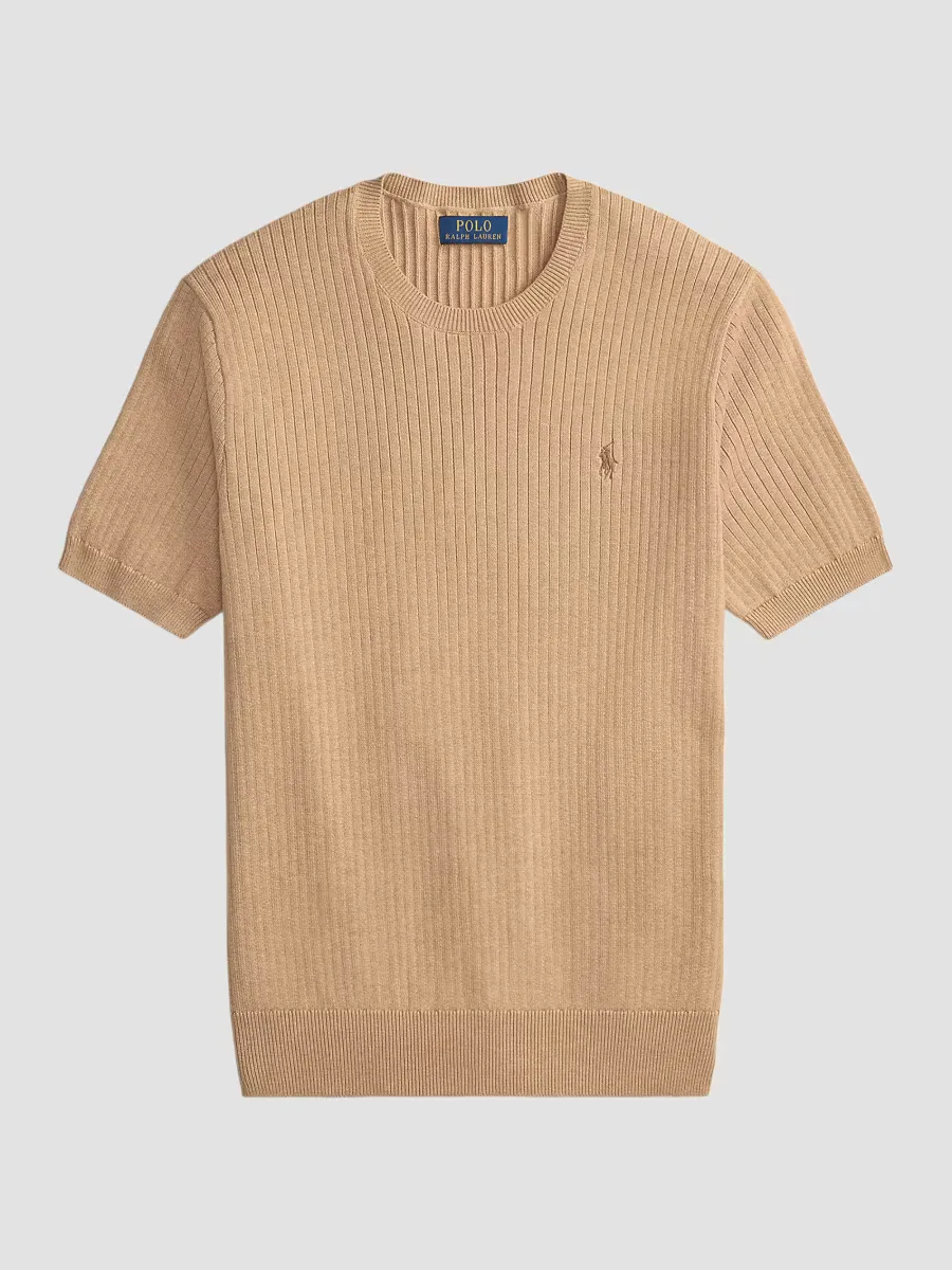 Houndstooth Cotton Interlock Short-Sleeve Polo Shirt by Polo Ralph Lauren