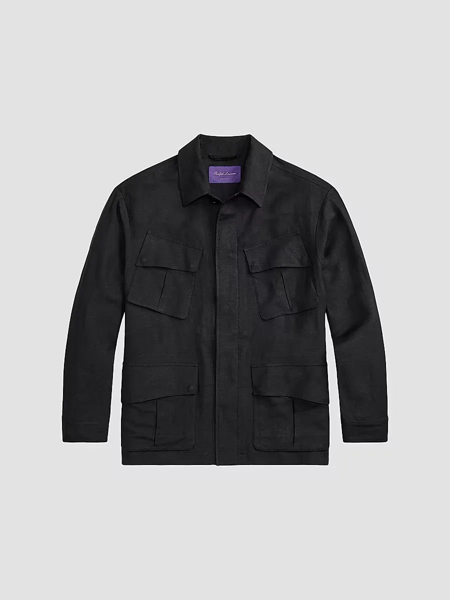 Purple Label Silk-Linen Field Jacket by Ralph Lauren