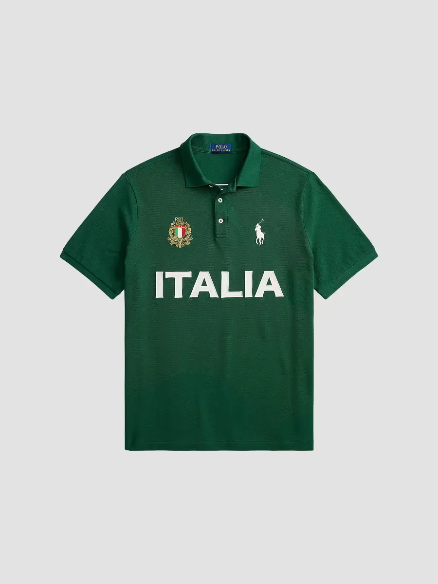 Italia Knit Cotton Polo Shirt by Polo Ralph Lauren