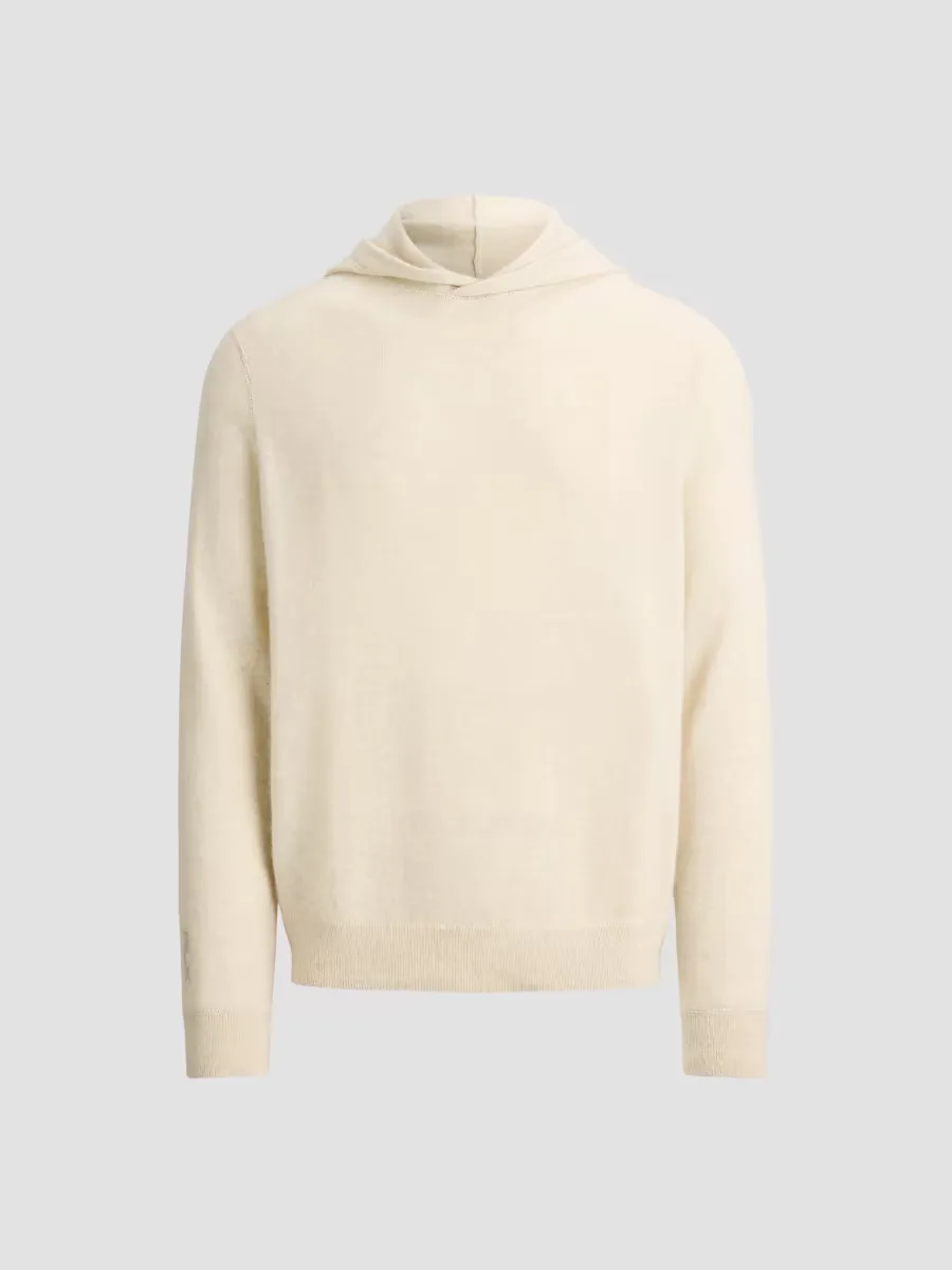 Washable Cashmere Knit Hoodie