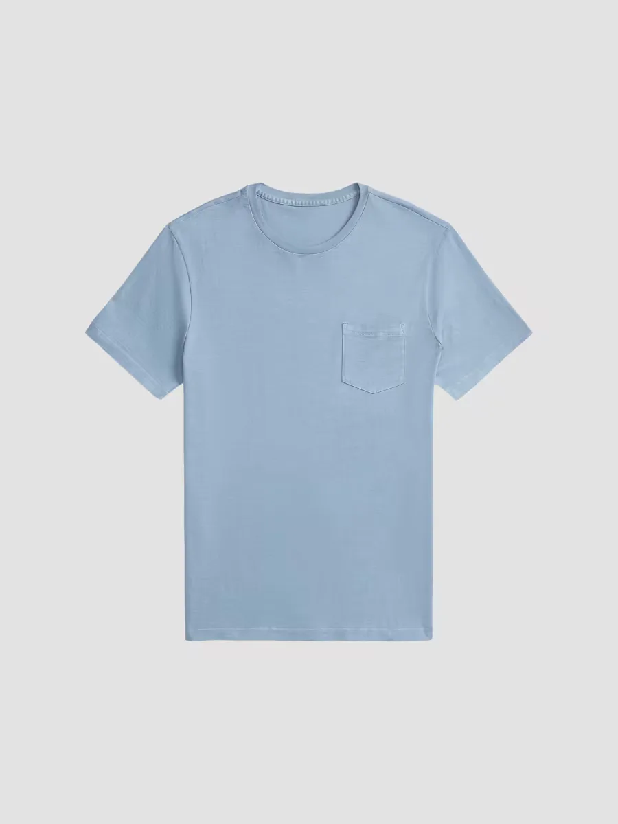 Purple Label Garment-Dyed Cotton Pocket T-Shirt by Ralph Lauren