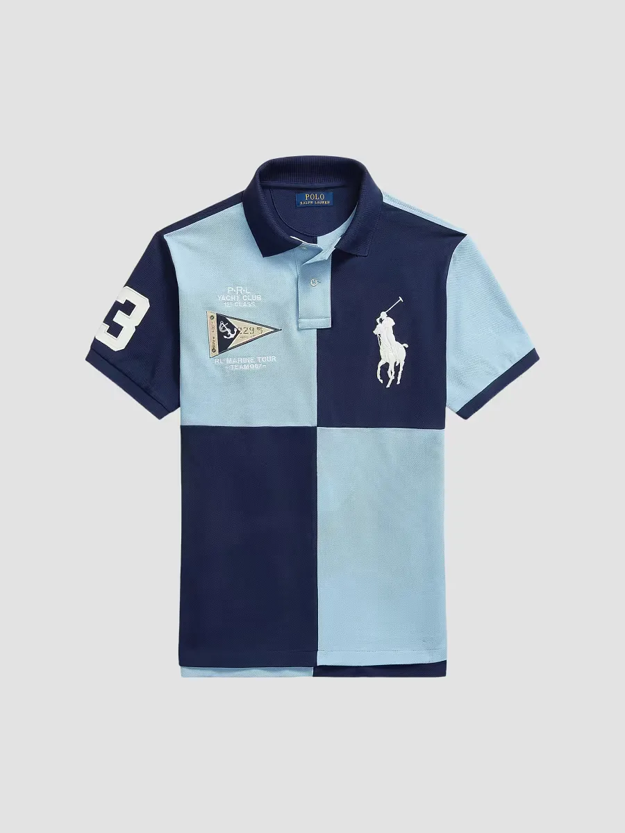 Custom Slim-Fit Big Pony Mesh Polo Shirt by Polo Ralph Lauren