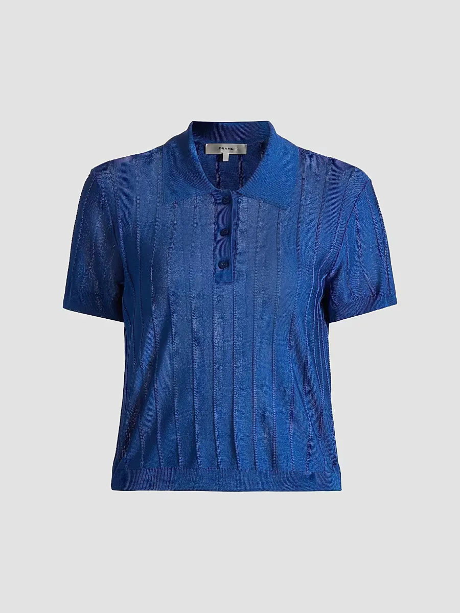 The Ribbed Polo Shirt by FRAME