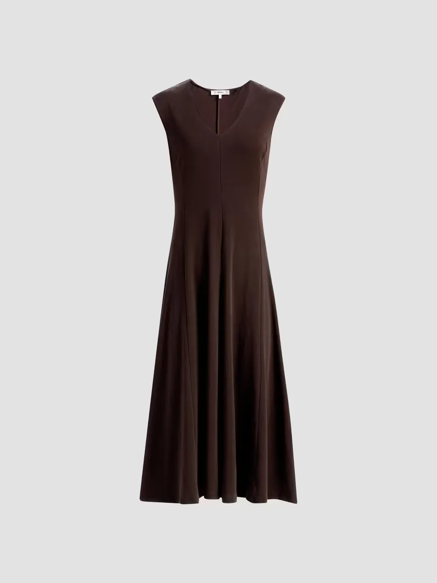 The Studio Cotton Jersey A-Line Midi-Dress by FRAME