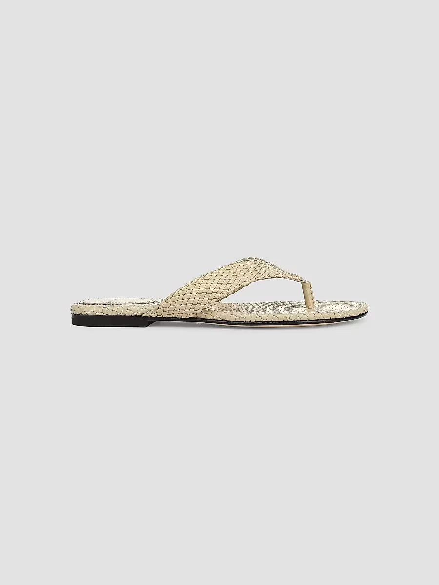 Lotus Woven Leather Sandals