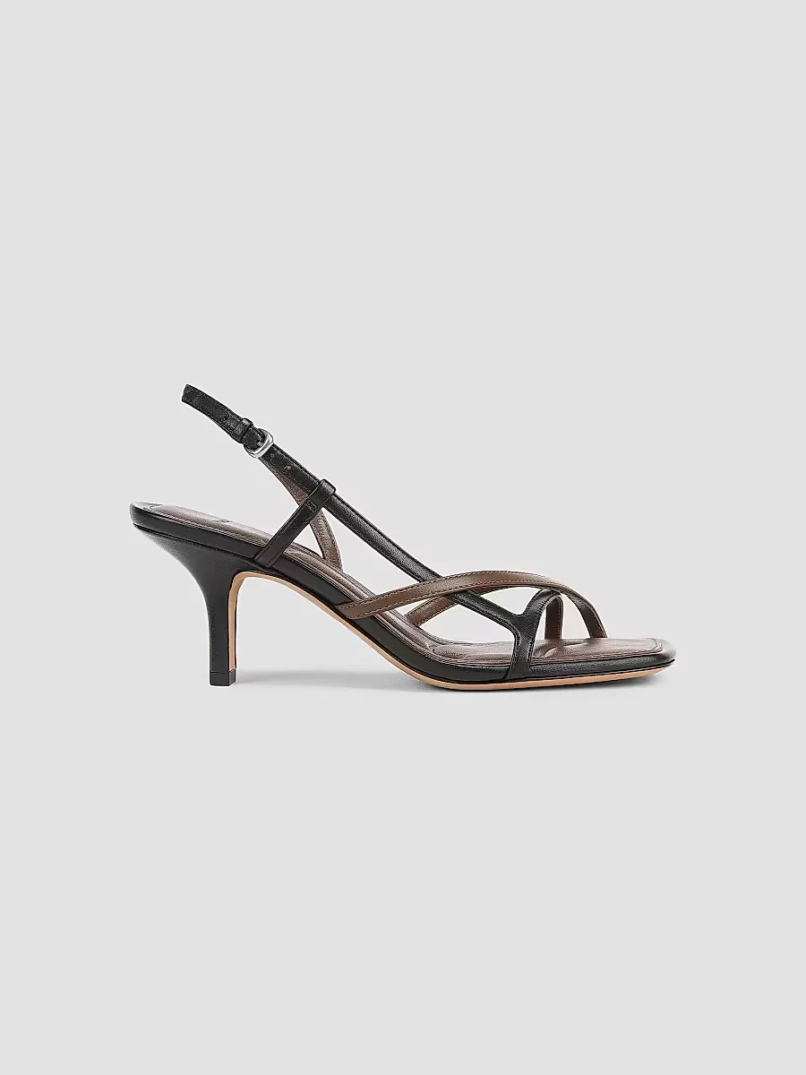 Lilian 65MM Leather Slingback Sandals by Vince