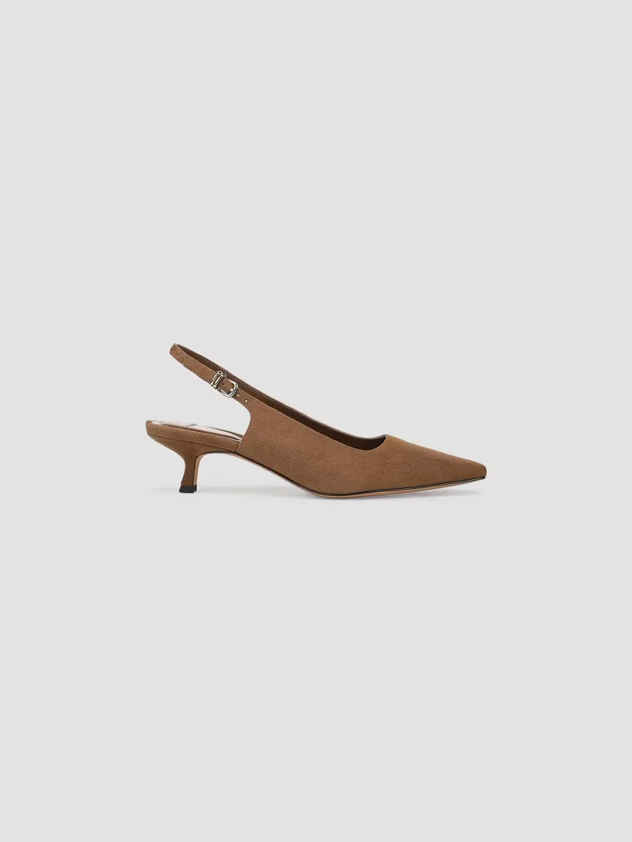 Sabra 45MM Suede Slingback Pumps