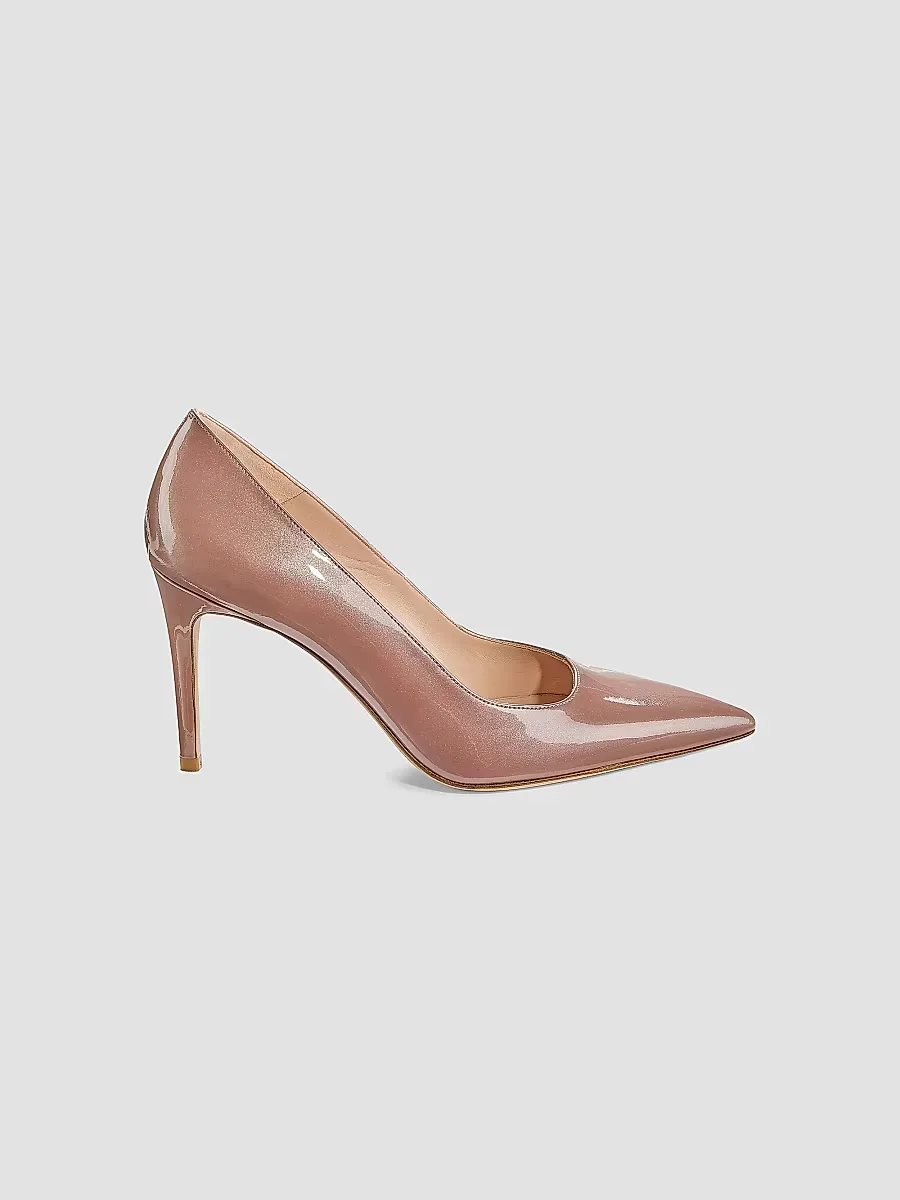 Stuart Power 85MM Patent Leather Pumps by Stuart Weitzman