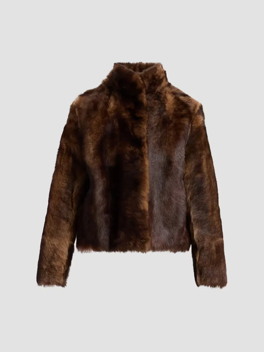 Fur-Effect Shearling Coat by Yves Salomon