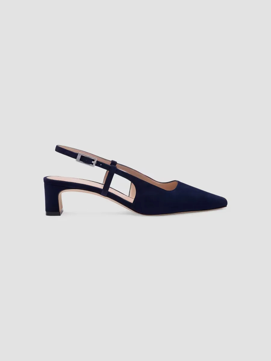 Baby Babette 40MM Suede Slingback Pumps by Stuart Weitzman