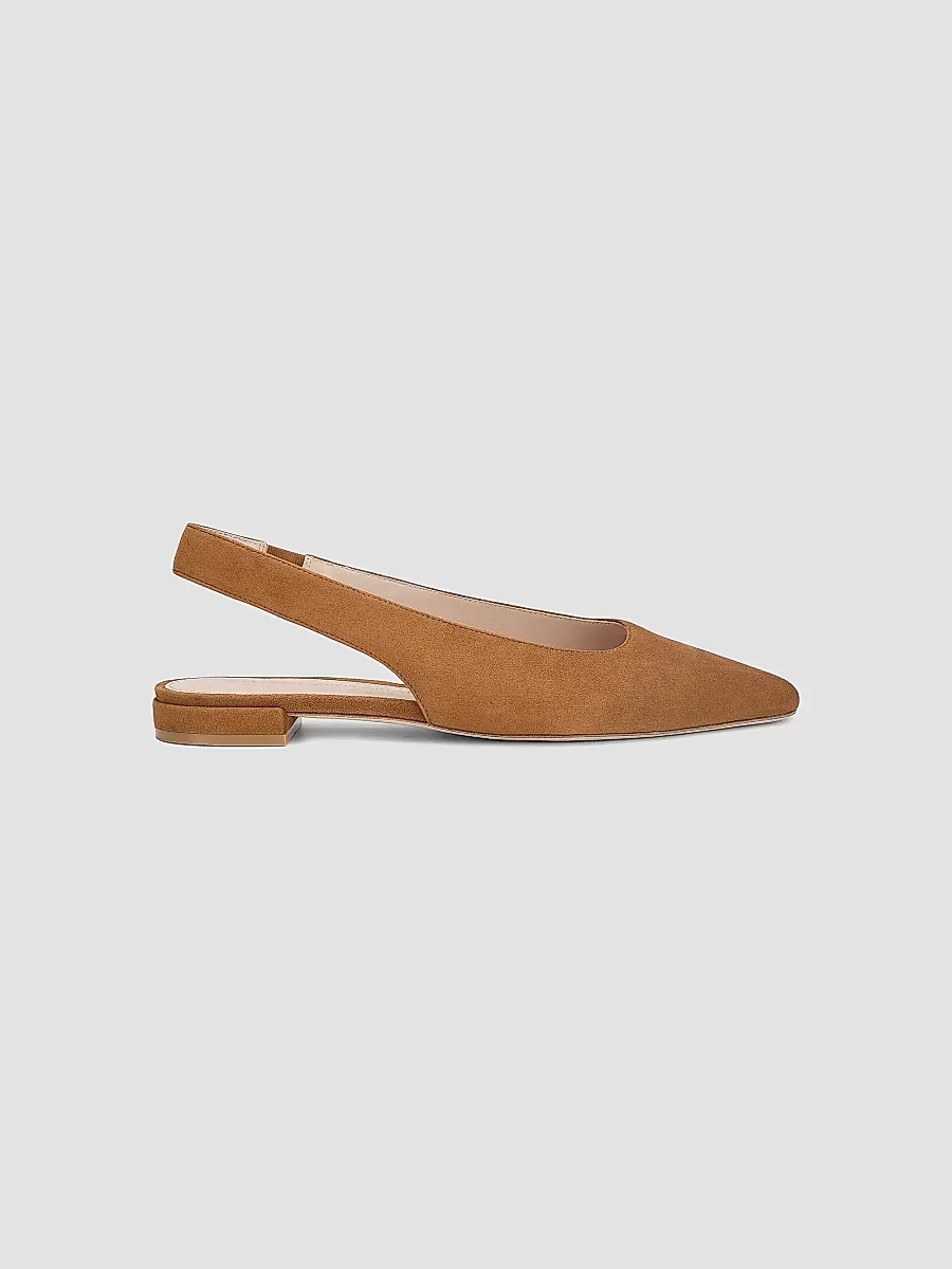 Stassi Suede Slingback Flats by Stuart Weitzman