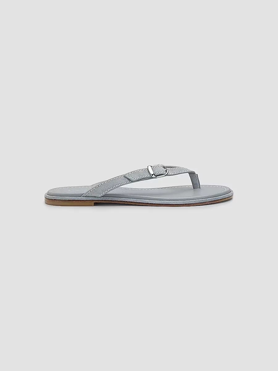 Park Suede Thong Sandals by Stuart Weitzman