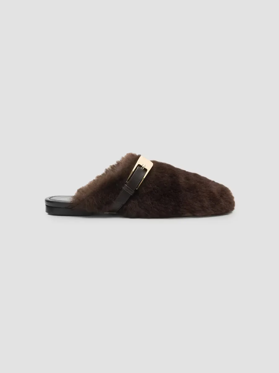 Roxanne Shearling Mules by Stuart Weitzman