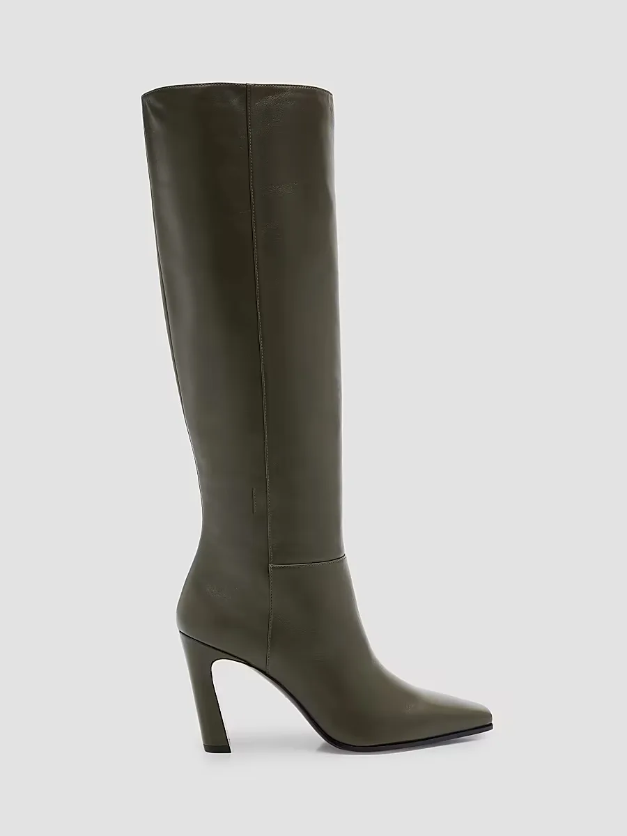 Stassi 85MM Leather Knee-High Boots by Stuart Weitzman