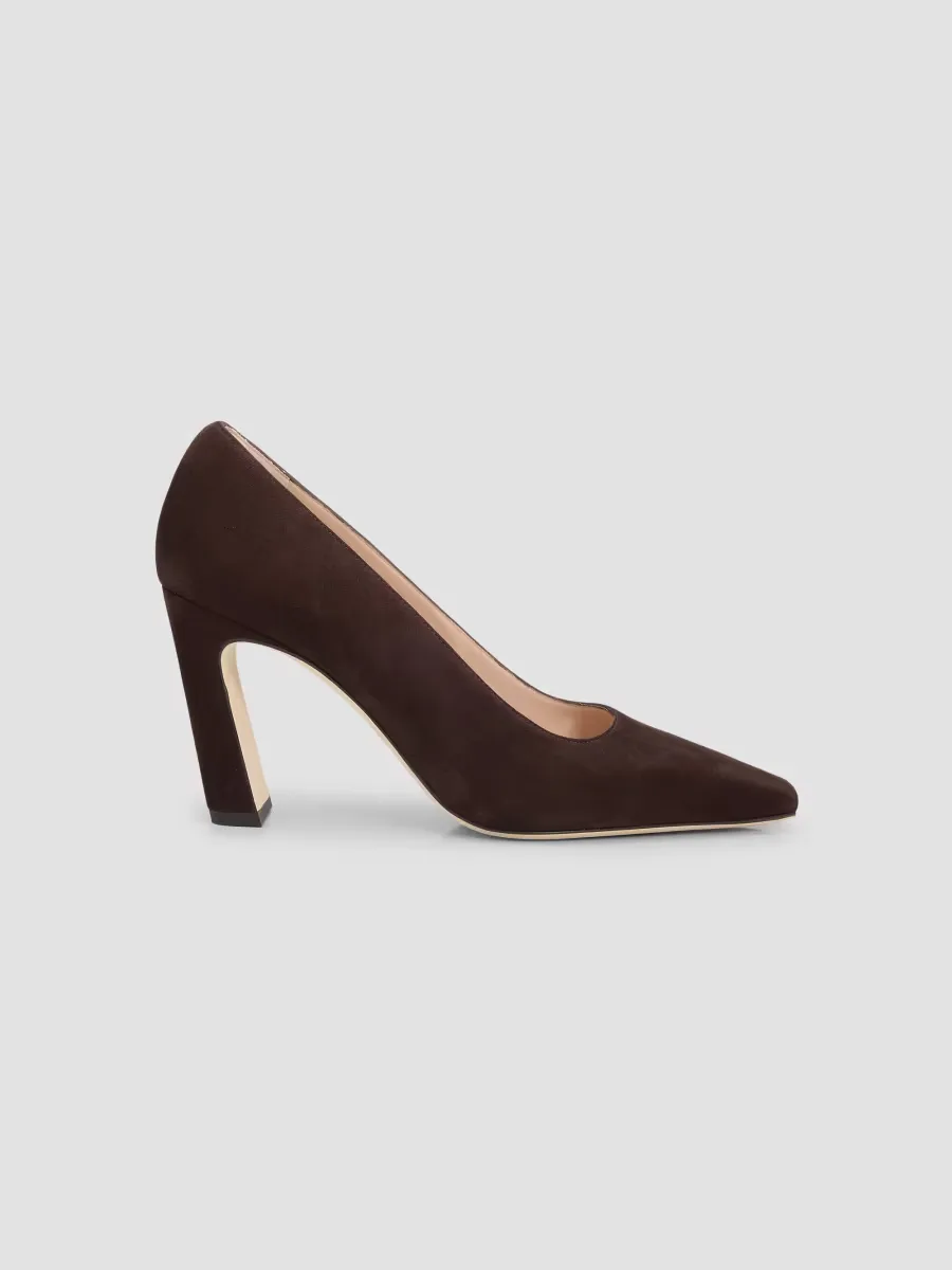 Stassi 85MM Suede Pumps by Stuart Weitzman