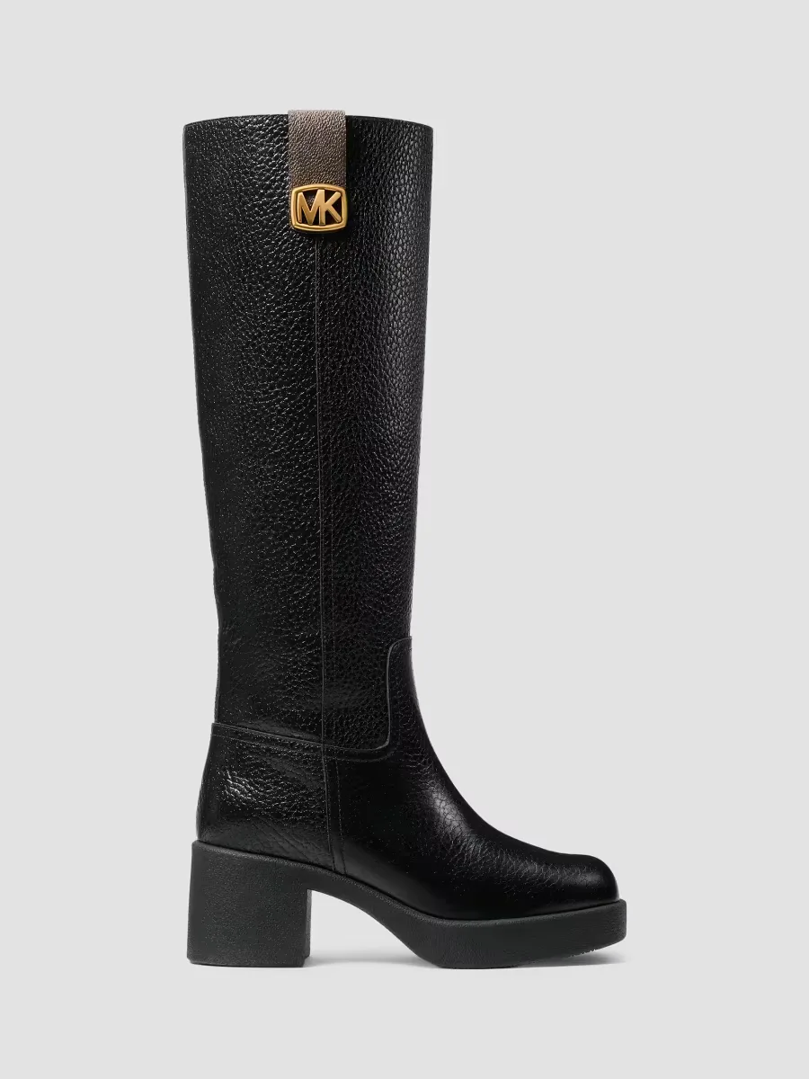 Michael Michael Kors Bryant Leather Riding Boots by Michael Kors