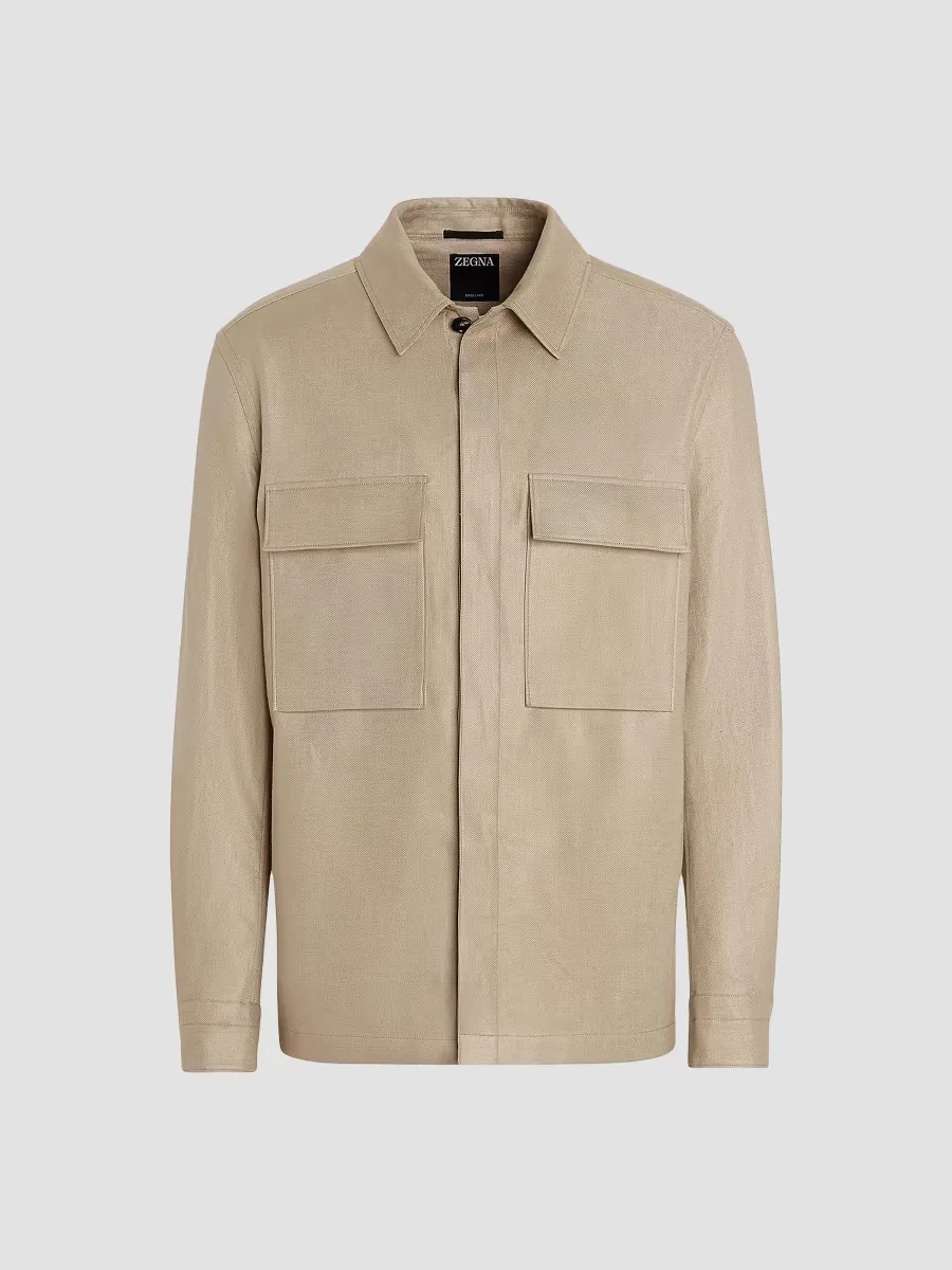 Oasi Lino Overshirt by ZEGNA