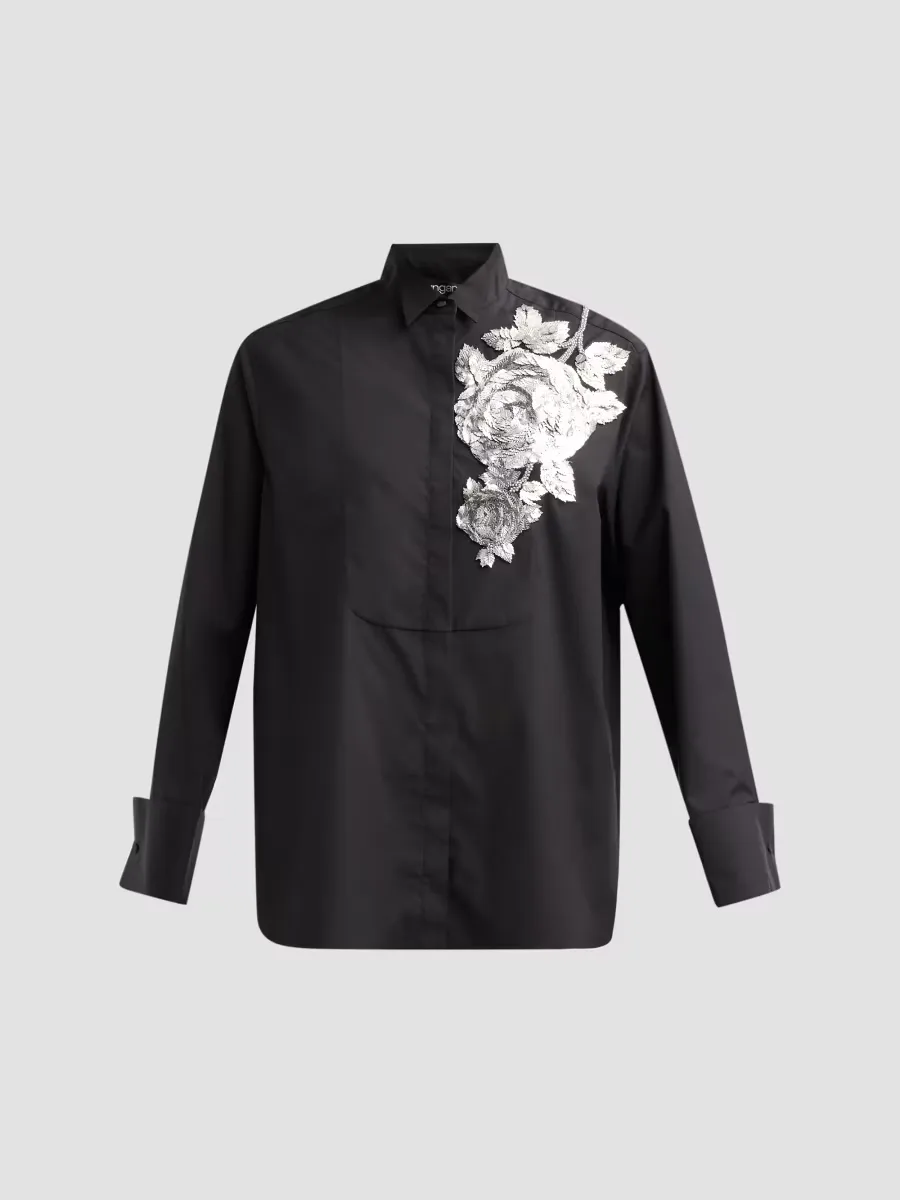 Vista Appliqu Blouse by Ungaro