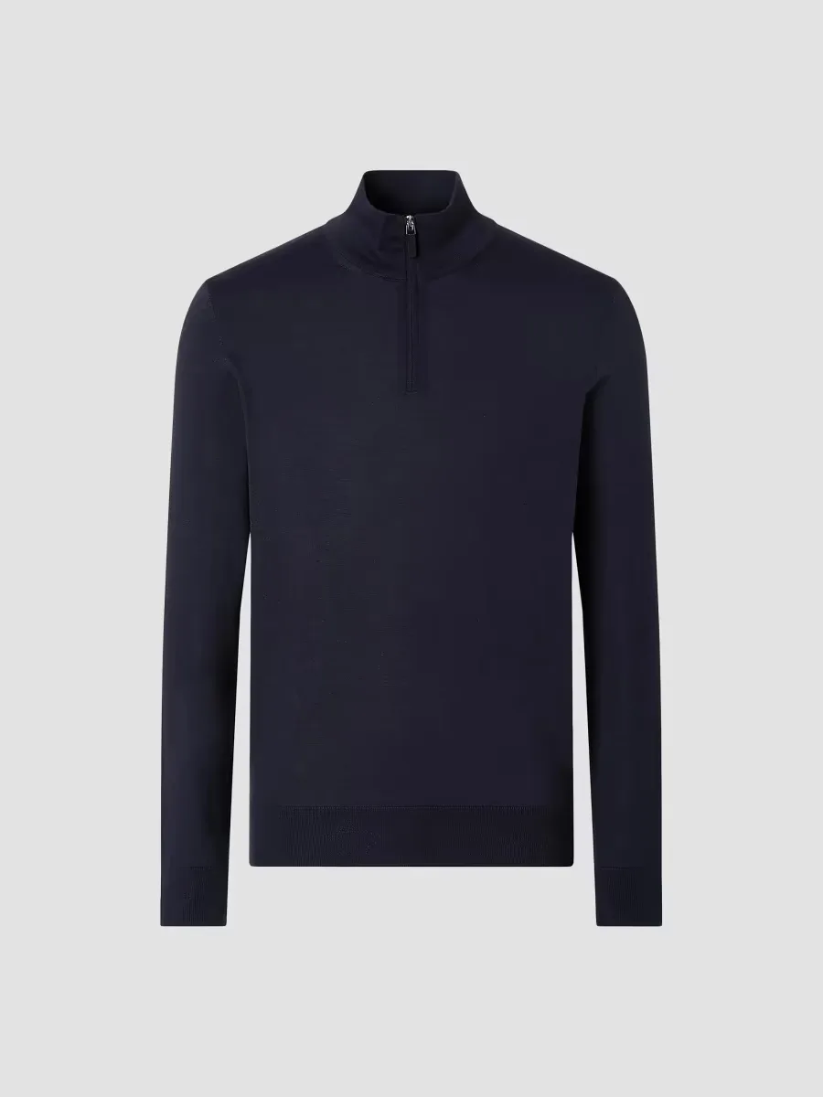 Cashseta Zip Mockneck Sweater
