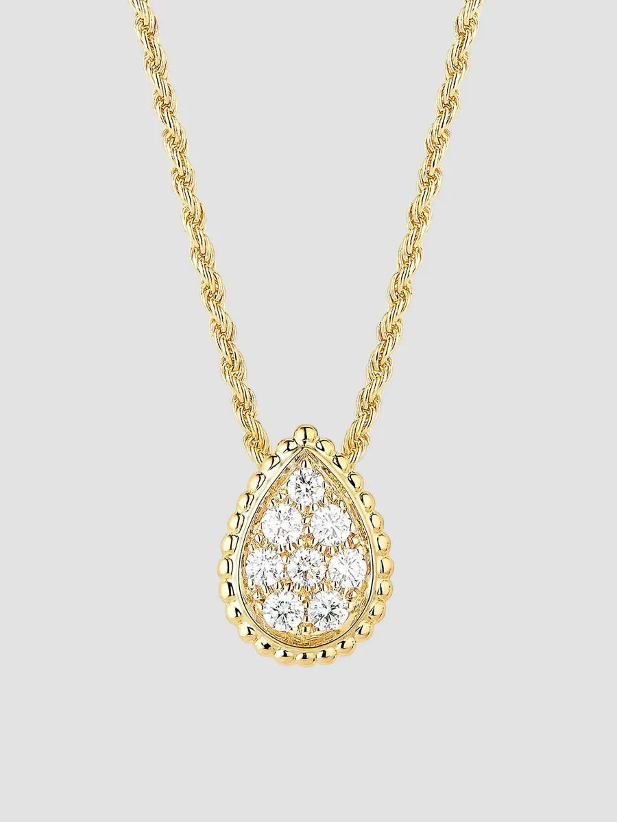 Serpent Bohme 18K Yellow Gold & 0.32 TCW Diamond Pendant Necklace by Boucheron