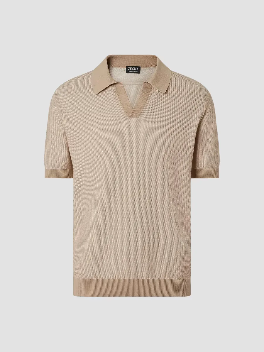 Cotton Polo Shirt by ZEGNA