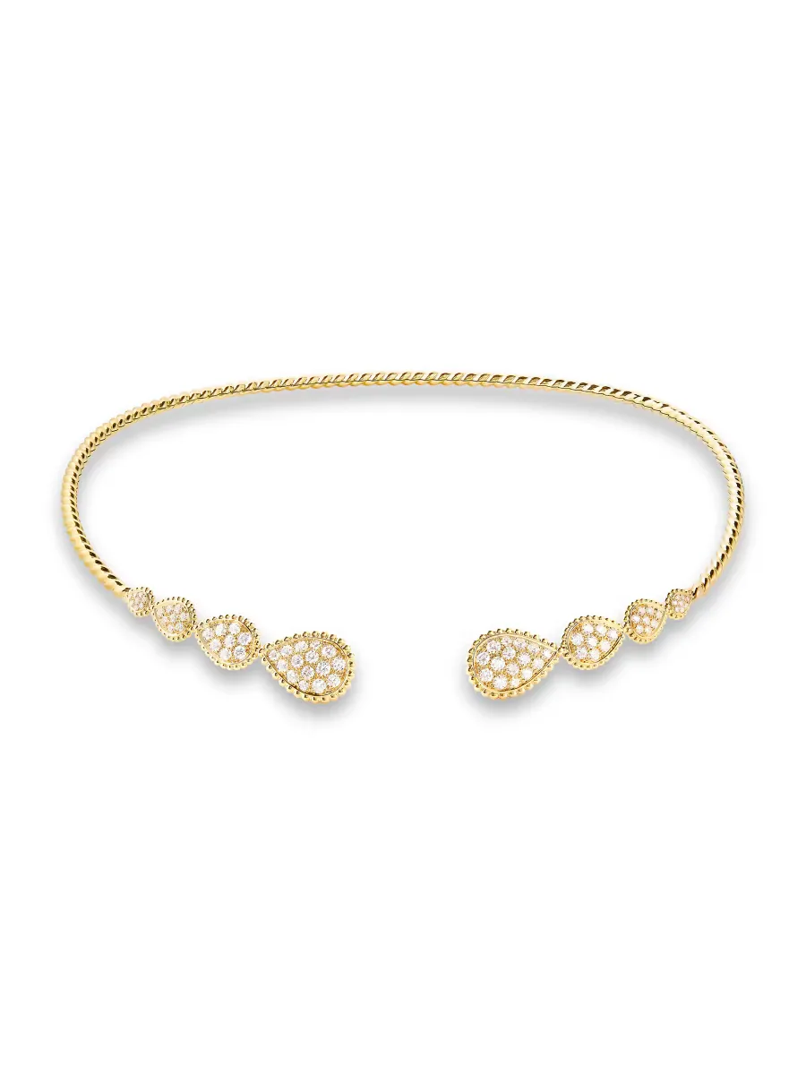 Serpent Bohme 18K Yellow Gold & Diamond Choker Necklace by Boucheron