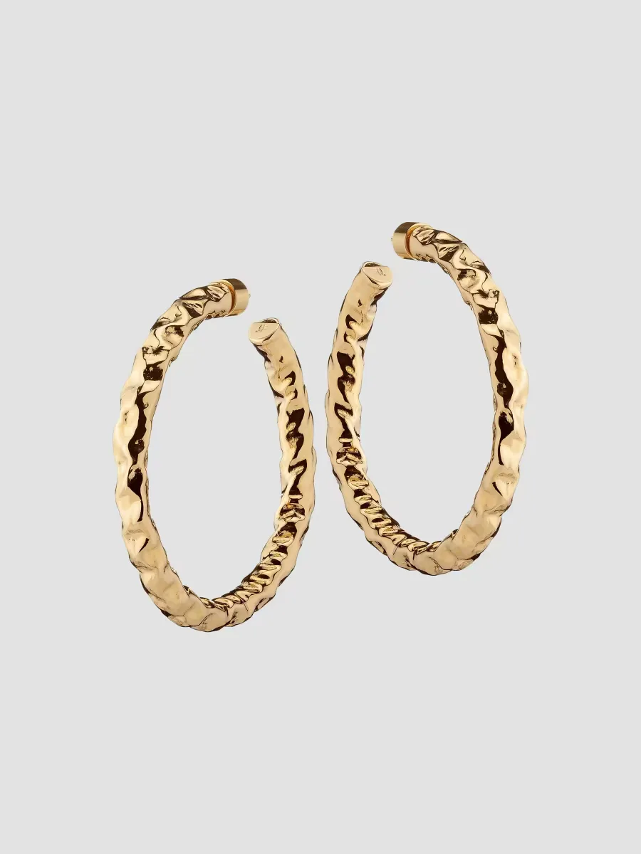 Maeve 10K-Gold-Plated Petite Hoop Earrings