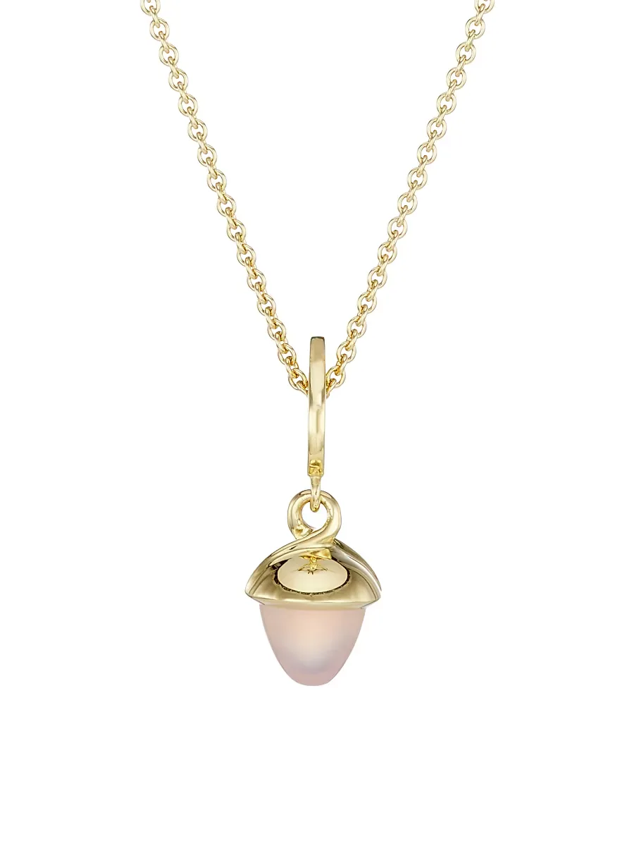 Flamenco 18K Yellow Gold & Chalcedony Pendant Necklace by Tamara Comolli