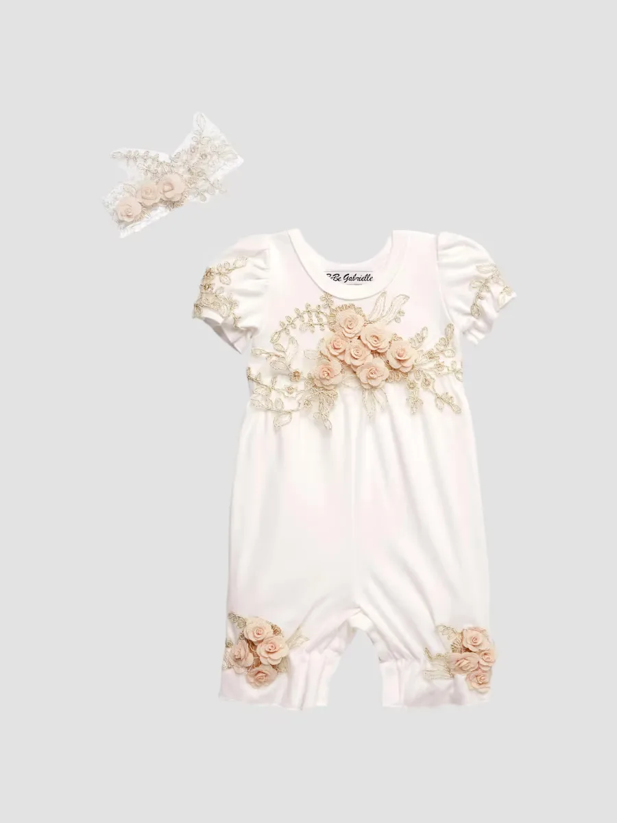 3D Flower Romper by Macis Design