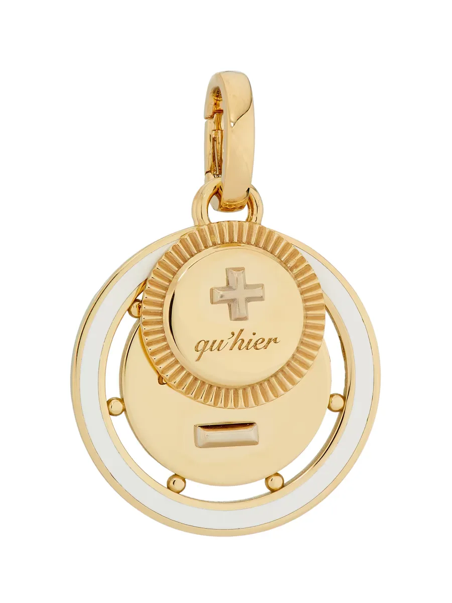 Vivacity 18K Yellow Gold & Ceramic Ever Growing Love Medallion by Foundrae