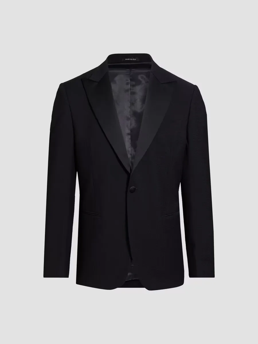 Collection Formal Seersucker Cotton Jacket by Saks Fifth Avenue
