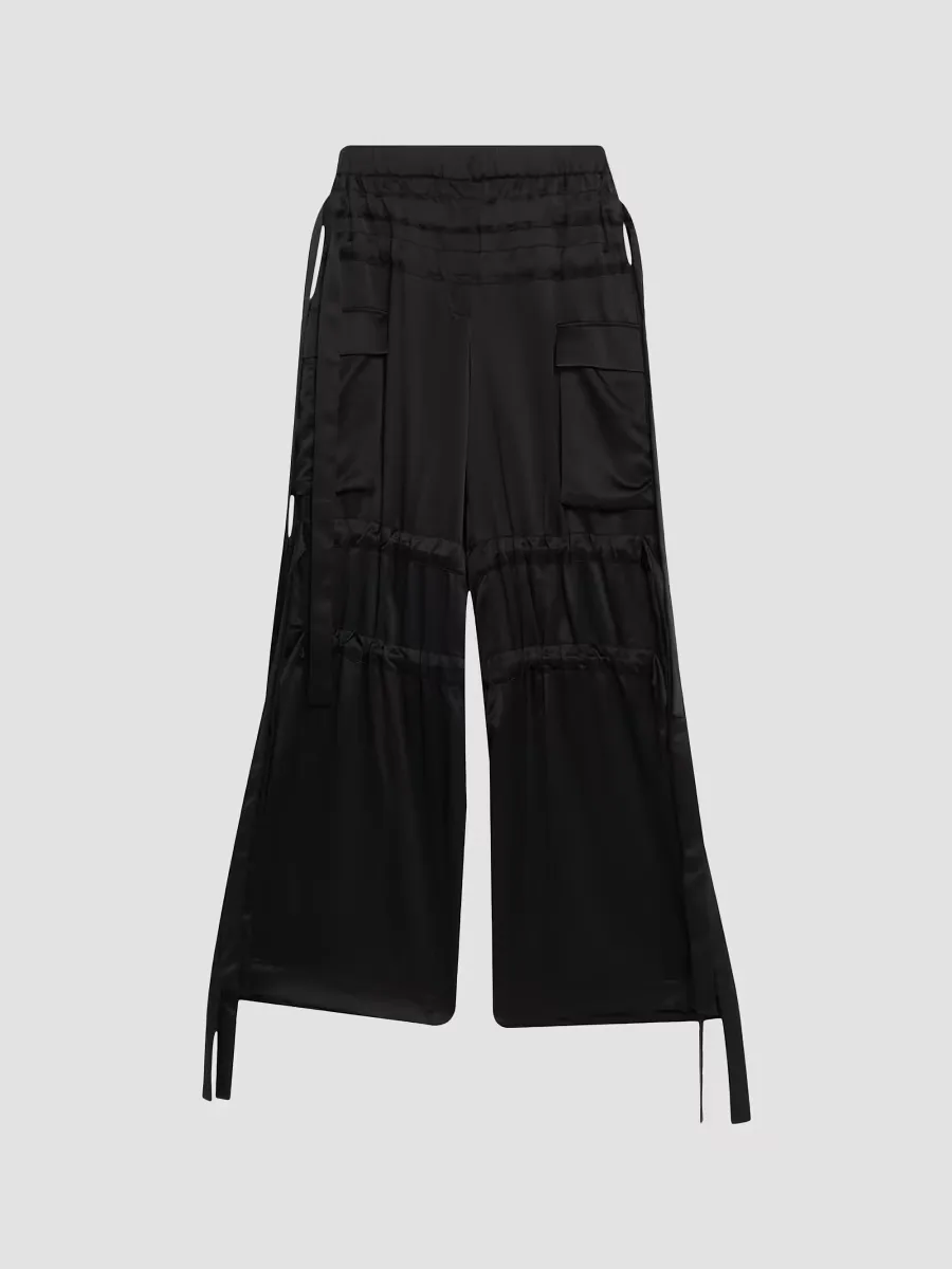 Odin Satin Cargo Trousers by AKNVAS