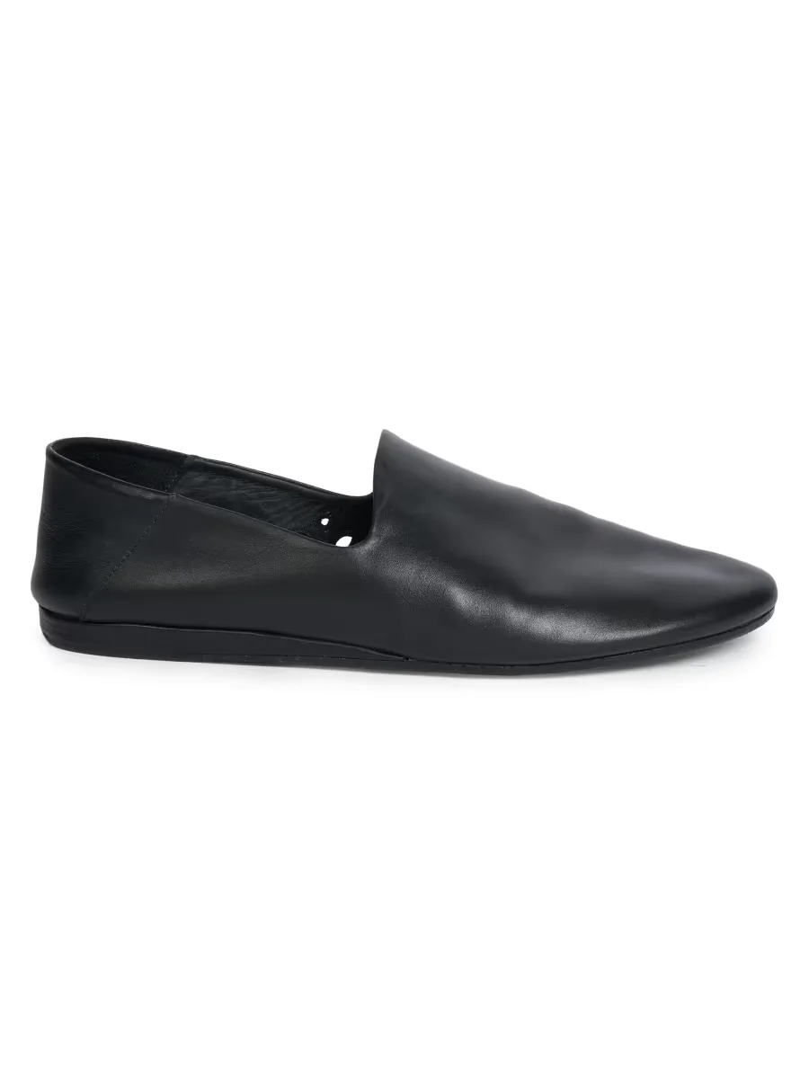 Les Pantoufles Leather Flats by JACQUEMUS