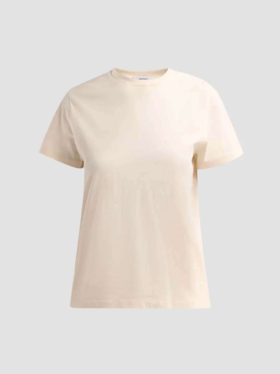 Cotton Crewneck Classic T-Shirt by WARDROBE.NYC