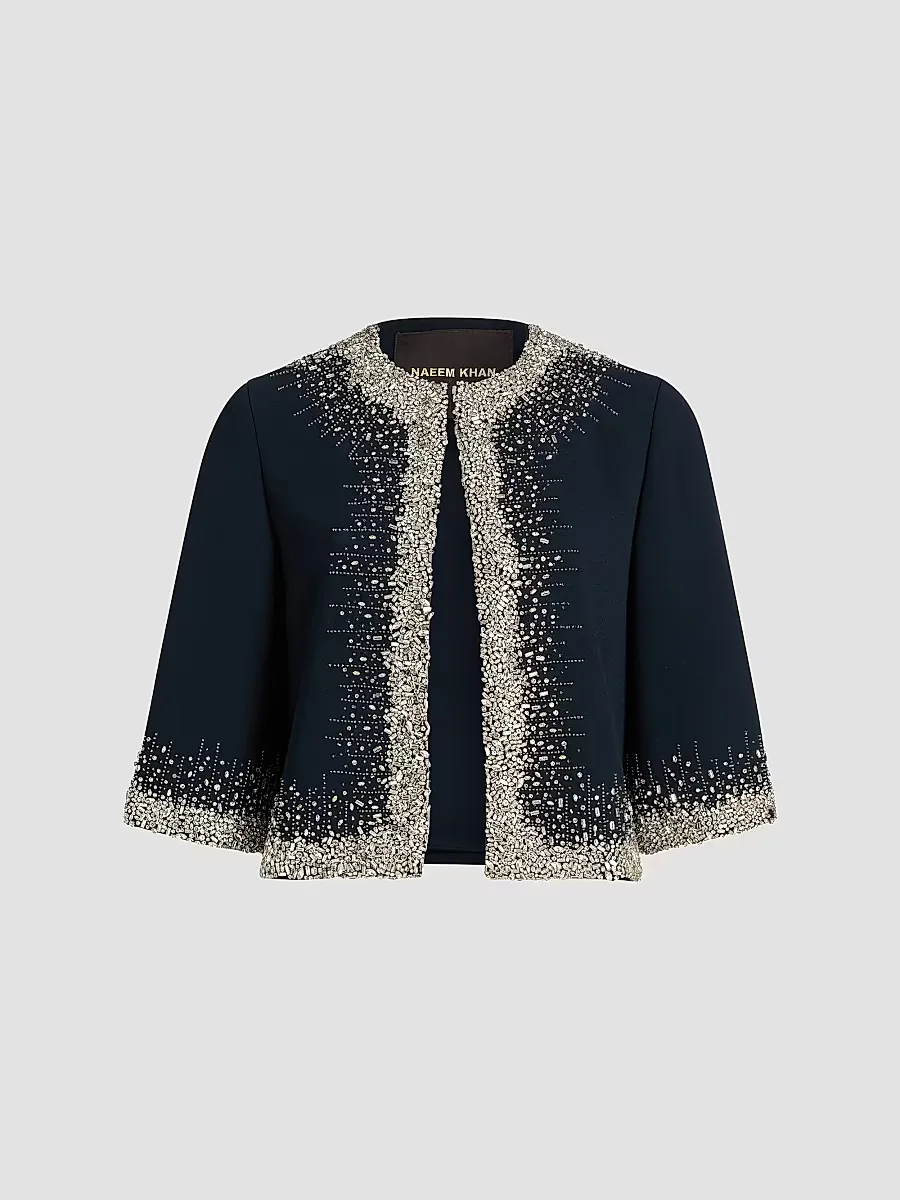 Crystal Embellished Jacket by Naeem Khan