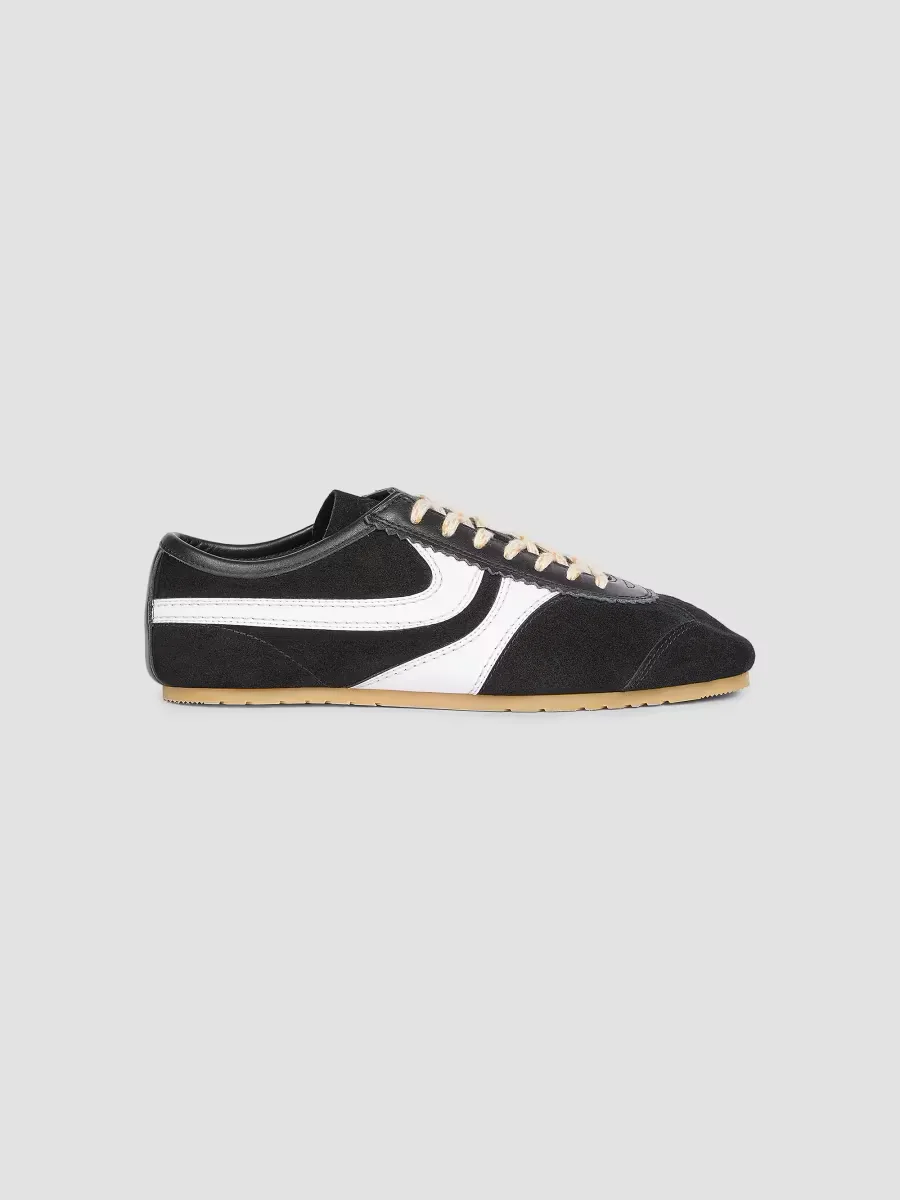 Suede & Leather Low-Top Sneakers by Dries Van Noten