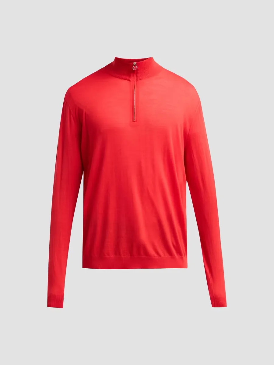 Wool Mock Turtleneck Sweater by Kiton
