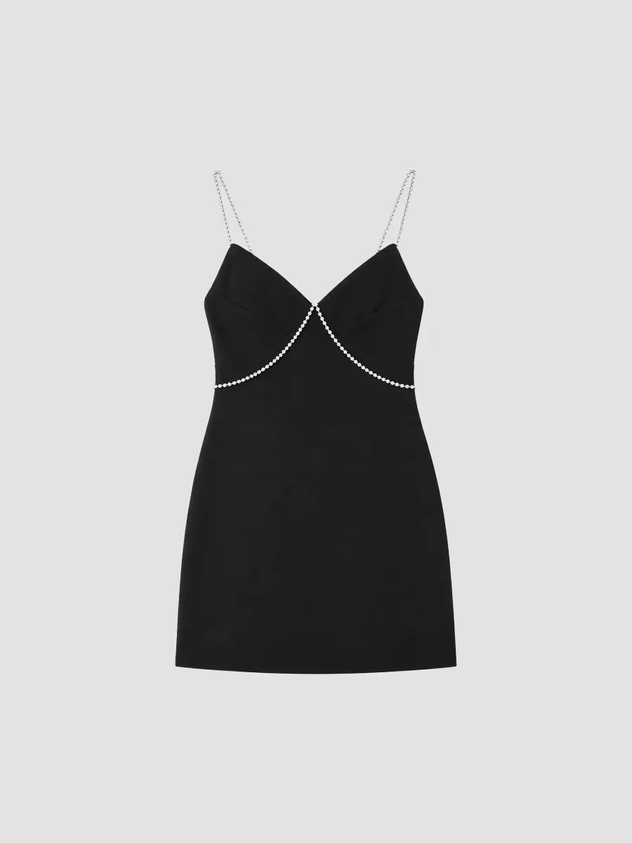 Kat Rhinestone Chainlink Minidress by Theme