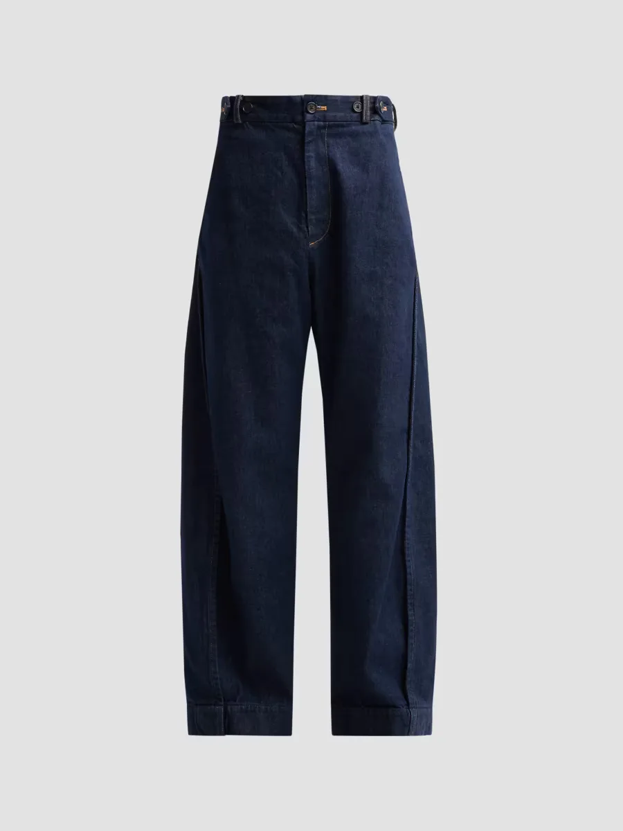Empire Cotton Twill Barrel-Leg Jeans by Public School
