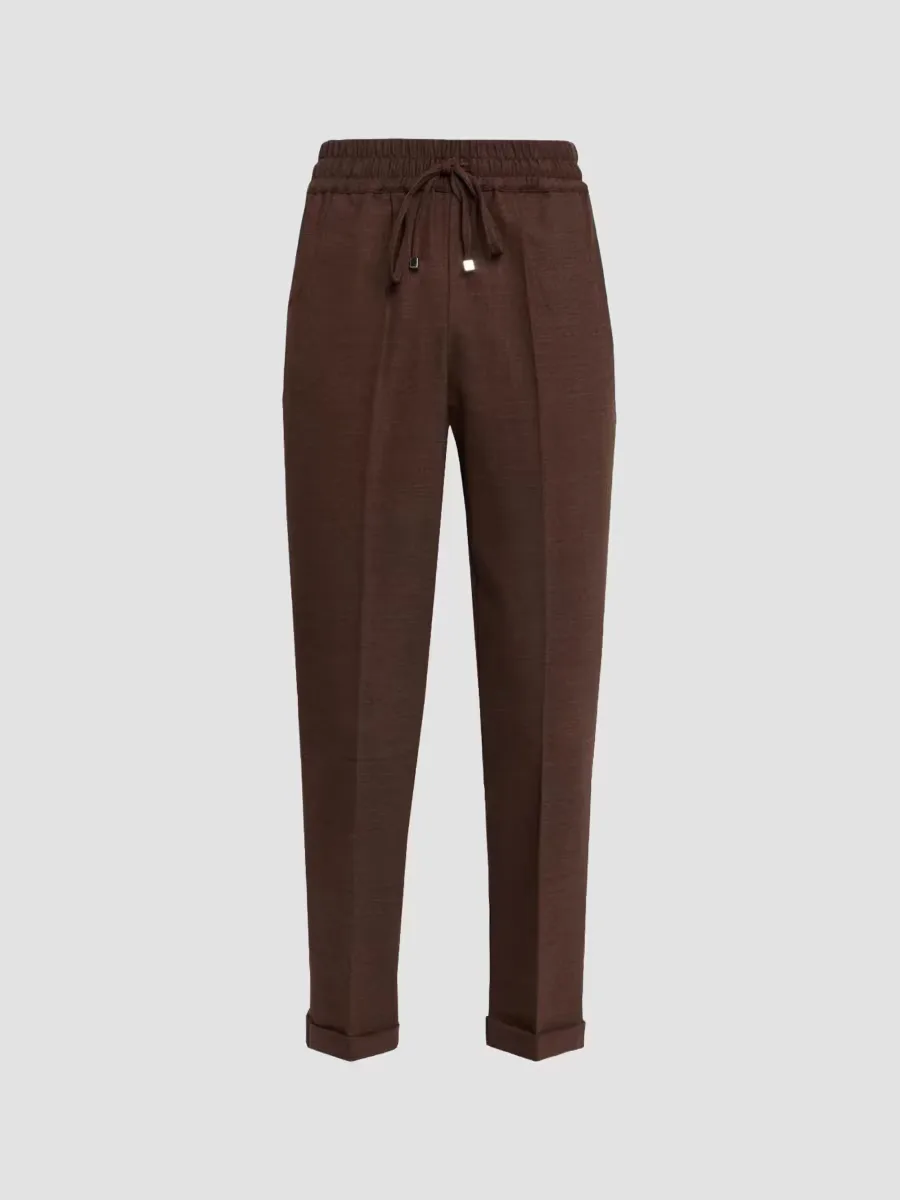 Stretch Wool Jogger Trousers by Kiton