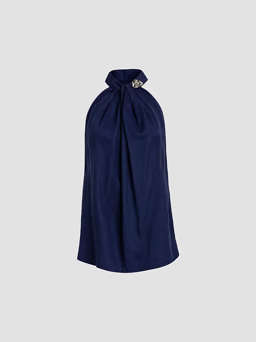 Shela Embellished Halterneck Blouse by Silvia Tcherassi