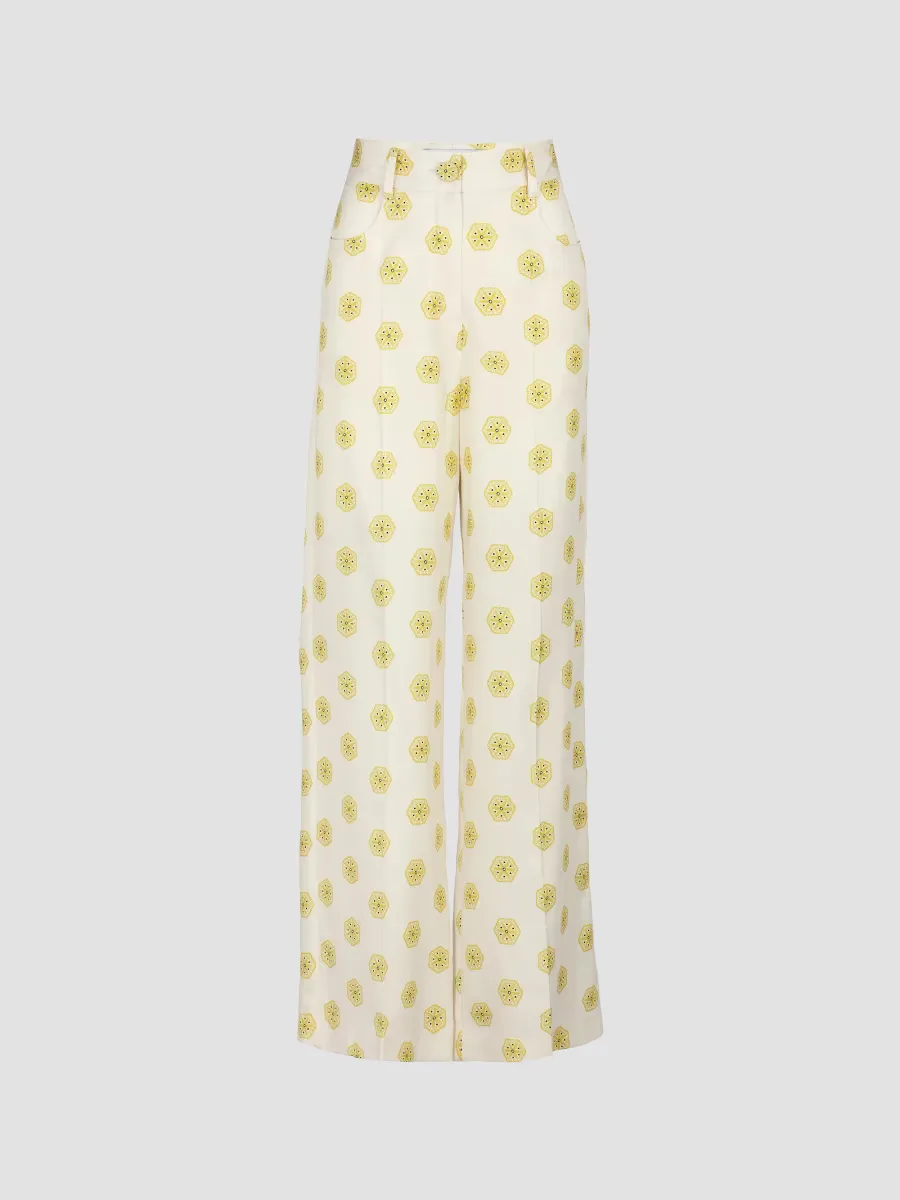Emine Printed Wide-Leg Pants by Silvia Tcherassi