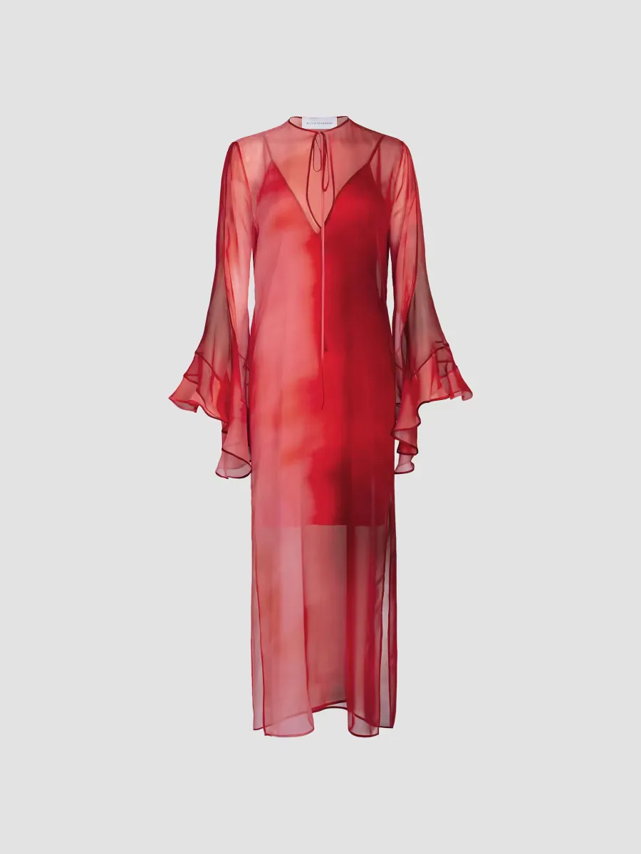 Aries Chiffon Maxi Slipdress by Silvia Tcherassi